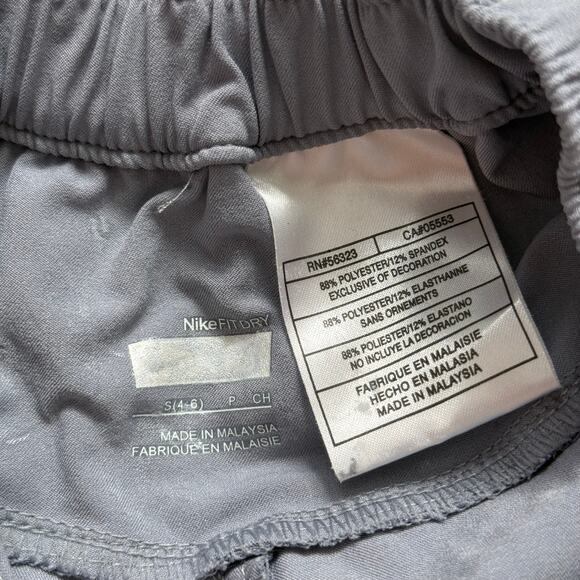 Nike FitDry Gray Periwinkle Zip Hem Stretch Pants, Size Small - Picture 6 of 8